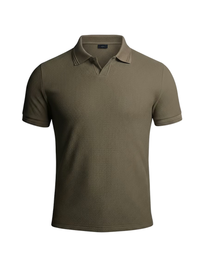 Knitted polo T-shirt