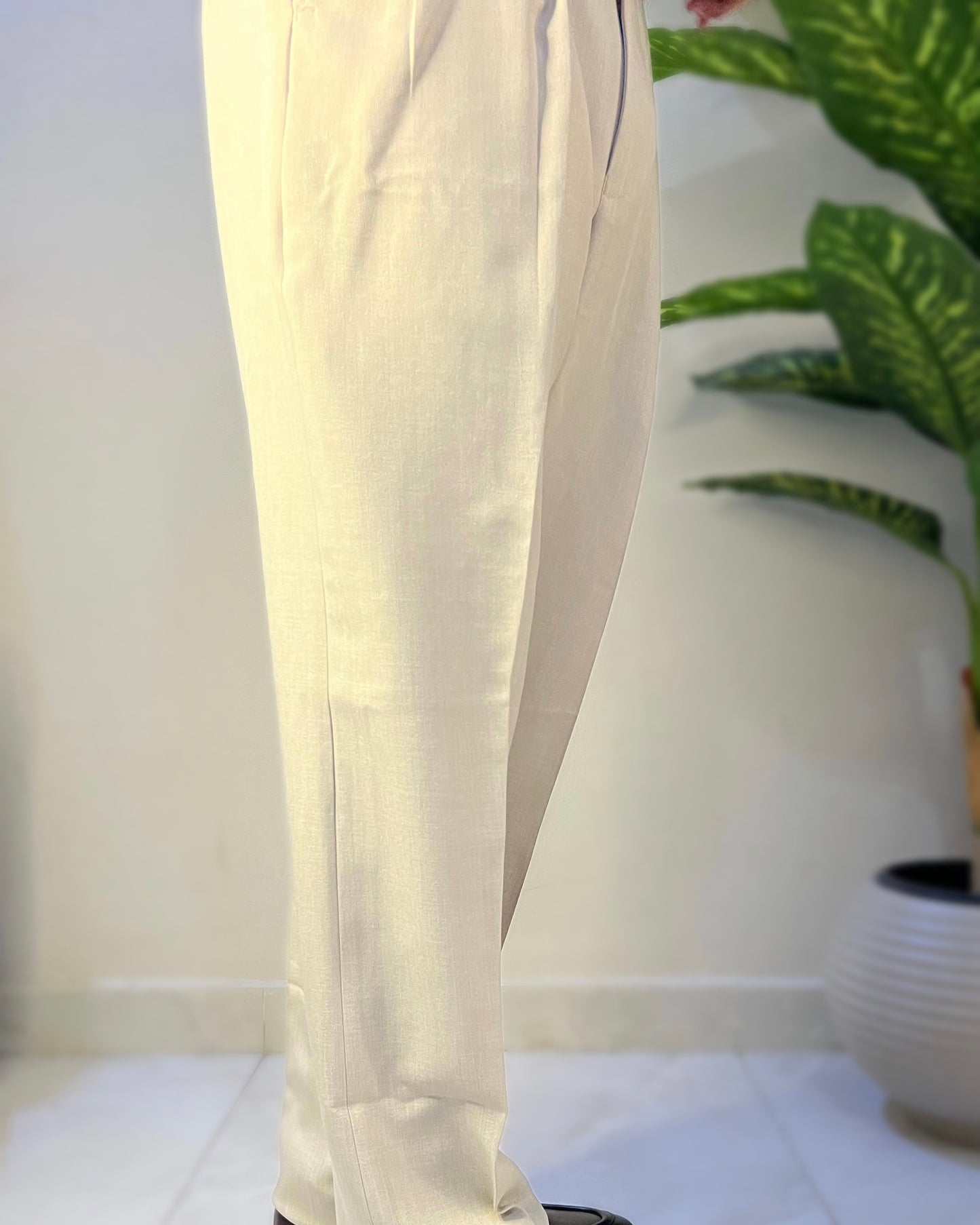 Wide leg chino pants