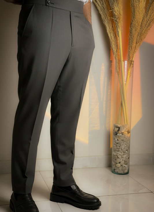 High waist tailored Pants (Italian) - Regular fit