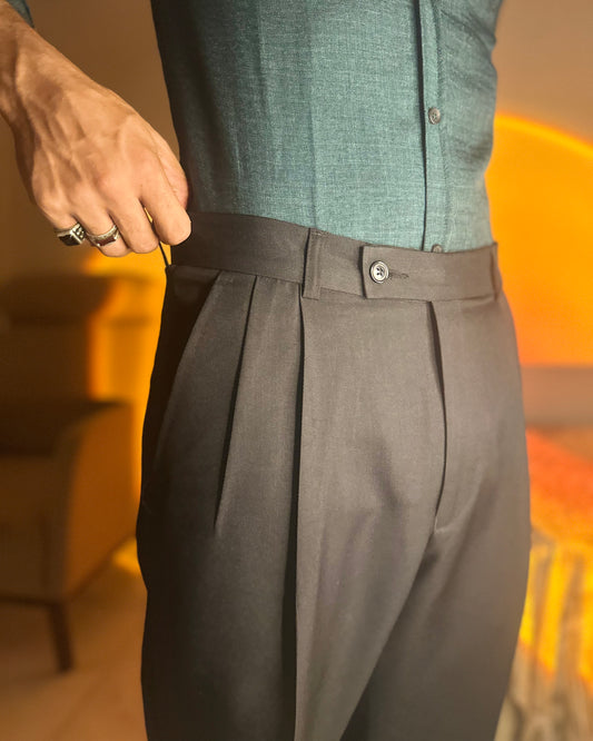 Wide leg chino pants
