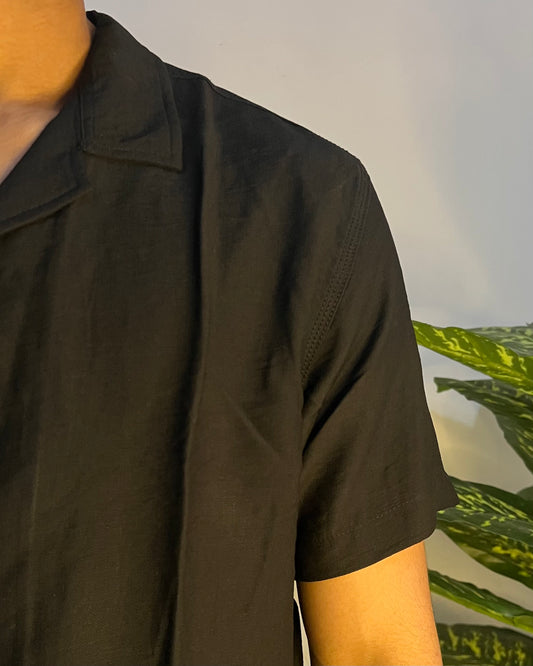 Cuban collar shirt