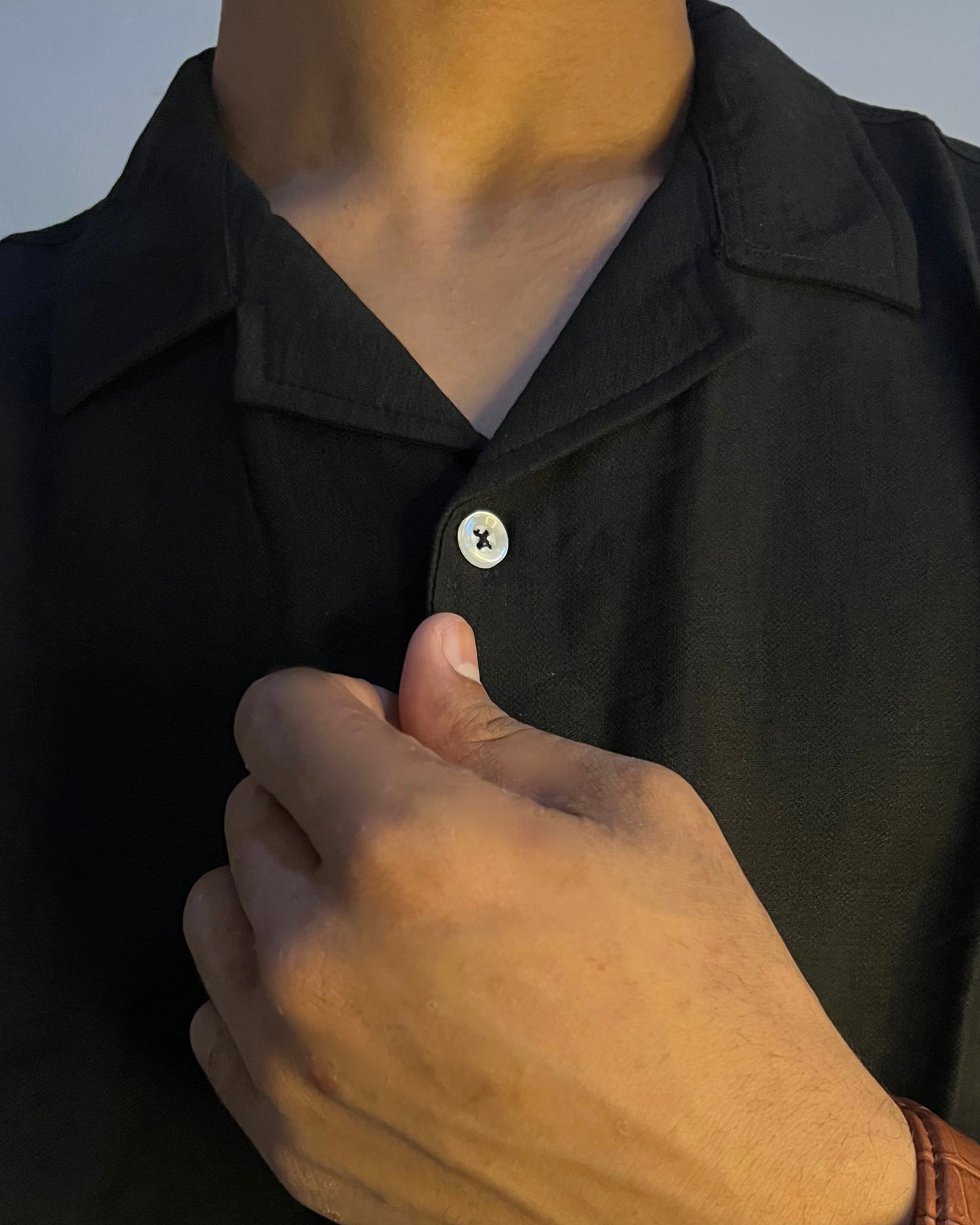 Cuban collar shirt