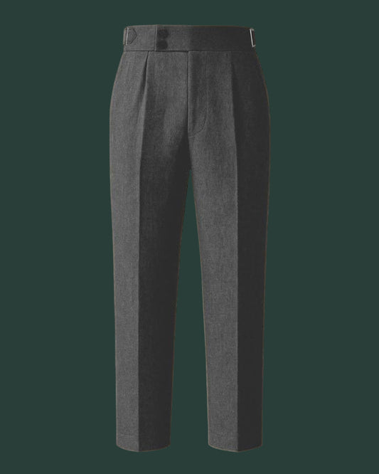 High waist tailored Pants (Italian) - Regular fit